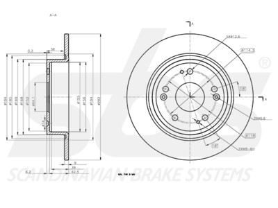 JARRULEVY SBS, 2 KPL/PKT, TAKA, HONDA - Jarrulevyt - 88-1725C - 1
