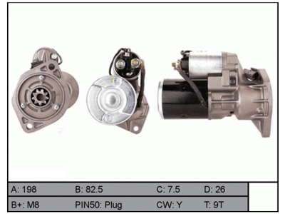 STARTTI 25-1207 NISSAN P-UP - Startit - 5200-65049EXC - 1
