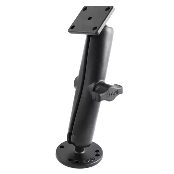 Ram Mounts Pitkä kiinnitysvarsisarja - pyöreä + neliöpohja 1,0" B-sarja - Kiinnityssarja B-sarja 1" pallo - RAM-B-139U-C - 1