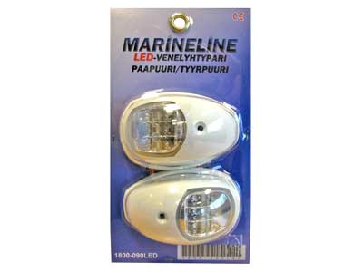 LED VENELYHTYPARI PUN/VIHR - Venevalaisimet - 1800-090LED - 1