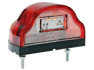 LED-REKISTERIVALO 12/24V PUNAINEN - ISO - LED-Rekisterivalot - 14-1165-PUNLED - 1