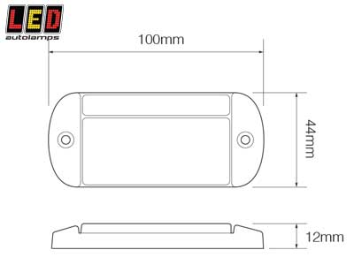 ETUÄÄRIVALO, OHUT - MUSTA RUNKO - Kirkkaat äärivalot - 1614-44WME - 2