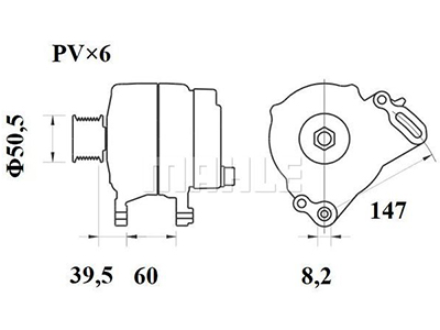 LATURI IA0990 90 VW - Laturit - 3200-4212MAHLE - 2