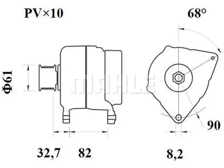 LATURI IA1660 - Laturit - 3200-61015MAHLE - 2