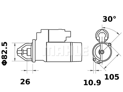 STARTTI IS0565 KHD 2,7KW - Startit - 5200-8561MAHLE - 2