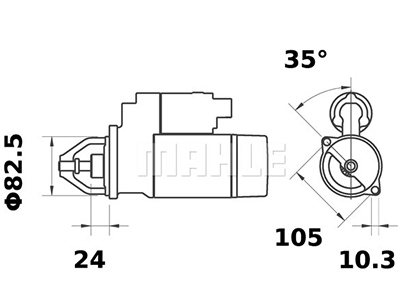 STARTTI MAHLE MS404 12V 2,0KW STEYR - Startit - 5200-65270MAHLE - 2