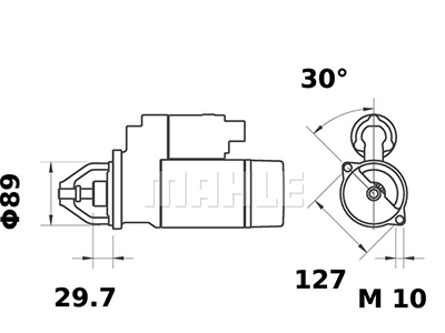 STARTTI MAHLE IS1052 LISTER 11-H - Startit - 5200-7390MAHLE - 2