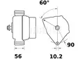 LATURI 24V 100A IA1133 2X56 - Laturit yleismallit - 3200-4289MAHLE - 2