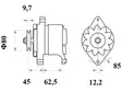 LATURI 24V MG 369 - Laturit - 3200-4282MAHLE - 2