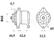 LATURI IA0071 55A - Laturit - 3200-4239MAHLE - 2