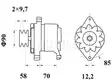 LATURI MAHLE MG521 65A FIAT - Laturit - 3200-4511MAHLE - 2