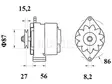 LATURI IA0592 70A JOHN DEERE KLO12 - Laturit - 3200-4521MAHLE - 2