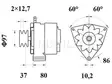 LATURI IA0705 MB,MAN 24V 55A - Laturit - 3200-4325MAHLE - 2