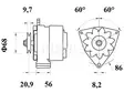 LATURI IA0742 28V 55A KHD''MIKKI'' W NAPA - Laturit yleismallit - 3200-4530MAHLE - 2