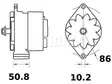 LATURI IA0759 24V 50A - Laturit - 3200-4178MAHLE - 2