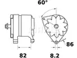LATURI IA0983 80A ILMAN HP - Laturit - 3200-4192MAHLE - 2