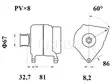 LATURI MG246 FORD 100A 8-URA HP - Laturit - 3200-4513MAHLE - 2