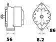 LATURI IA1154 12V 120A CASE,IH - Laturit - 3200-4556MAHLE - 2