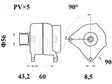 LATURI IA1254 90A VW - Laturit - 3200-4129MAHLE - 2