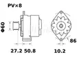 LATURI IA1299 12V 75A - Laturit - 3200-60576MAHLE - 2