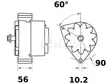 LATURI IA1321 12V 80A M-F - Laturit - 3200-60562MAHLE - 2
