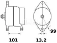 LATURI IA1349 175A CASE ,IH - Laturit - 3200-60571MAHLE - 2