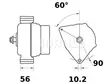 LATURI IA1385 24V 110A KHD - Laturit - 3200-60580MAHLE - 2