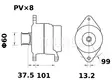LATURI IA1565 200A CLAAS AXION - Laturit - 3200-60590MAHLE - 2