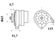 LATURI MAHLE MG21 65A LM TRACK - Laturit - 3200-4532MAHLE - 2