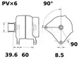 LATURI MAHLE IA1166 28V 50A JOHN DEERE - Laturit - 3200-60316MAHLE - 2