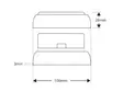 LED-TAKAVALO NELIÖ 100X100MM JARRU-PARKKI 12-24V - LED-neliö takavalot - 1614-80RME - 3
