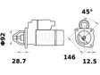 STARTTI MAHLE MS51 CASE 12V 2,7KW - Startit - 5200-8522MAHLE - 2