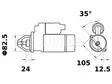 STARTTI IS1107 BUKH 1,2KW - Startit - 5200-8994MAHLE - 2