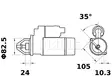 STARTTI MAHLE MS404 12V 2,0KW STEYR - Startit - 5200-65270MAHLE - 2