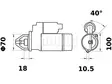 STARTTI IS1138 12V 1,0KW LOMBARDINI - Startit - 5200-65345MAHLE - 2