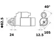 STARTTI IS1219 LOMBARDINI 12V 2,7KW - Startit - 5200-65335MAHLE - 2