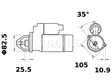 STARTTI IS1231 KHD 12V 2,6KW - Startit - 5200-7635MAHLE - 2