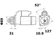 STARTTI MAHLE MS69 KHD 12V 4,0KW - Startit - 5200-65337MAHLE - 2