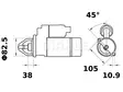 STARTTI IS1300 JOHN DEERE 3,4KW - Startit - 5200-7691MAHLE - 2