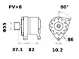 LATURI AAK4809 T412776 14V/100A - Laturit - 3200-61263MAHLE - 2