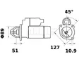 STARTTI MAHLE MS242 24V 4KW - Startit - 5200-8957MAHLE - 3