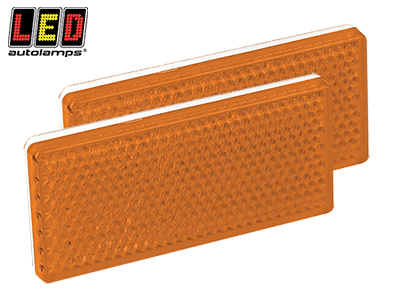 HEIJASTINPARI, SUORAKAIDE - KELTAINEN - 2 KPL/PKT # - Ajoneuvoheijastimet ja kilvet - 1614-7030AE - 1