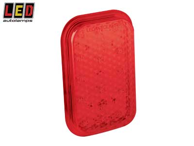 MODULITAKAVALO, SUORAKAIDE - PARKKI/JARRU - LED-suorakaide takavalot - 1614-130RME - 1