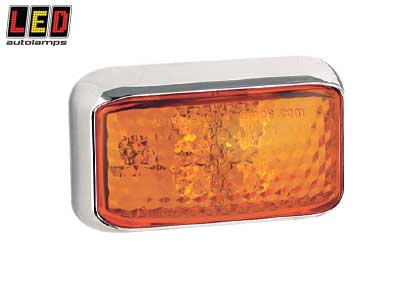 LED-SIVUVILKKU KELTAINEN 12/24V -KROMI RUNKO CAT.5 - Etu- ja sivuvilkut LED - 1614-35CAME - 1