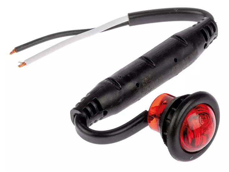 Led Autolamps led-äärivalo punainen pyöreä - 12-24V / Ø28mm - Punaiset äärivalot - 1614-181RME - 2