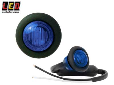ÄÄRIVALO 12-24V SININEN, PYÖREÄ - Siniset äärivalot - 1614-181BME - 1