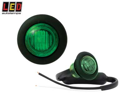 ÄÄRIVALO 12-24V VIHREÄ, PYÖREÄ - Vihreät äärivalot - 1614-181GME - 1