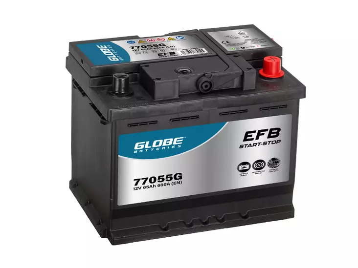 GLOBE EFB 65AH 242X175X190 -/+ 600A EN - GLOBE käynnistysakut - 1806-77055G - 1