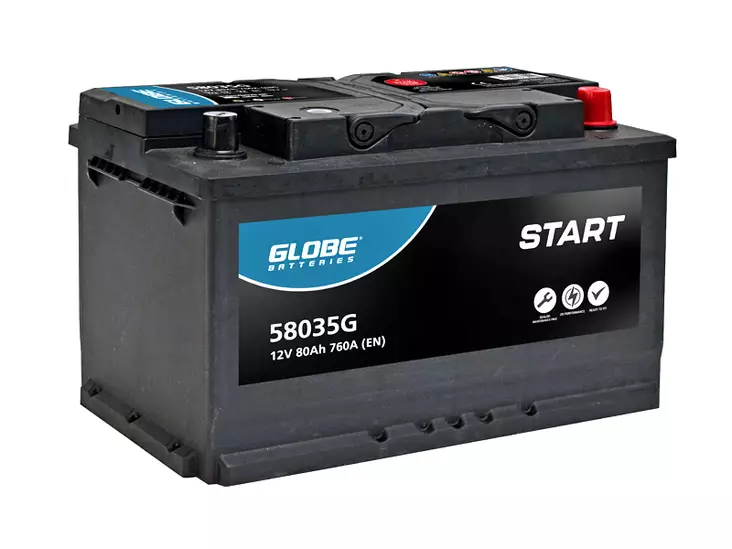 GLOBE START SMF 80AH 315X175X175 -/+ 760A EN - GLOBE käynnistysakut - 1806-58035G - 1