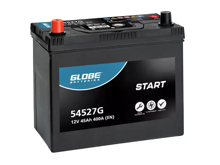 GLOBE START SMF 45AH 238X129X227 +/- 400A EN - GLOBE käynnistysakut - 1806-54527G - 1